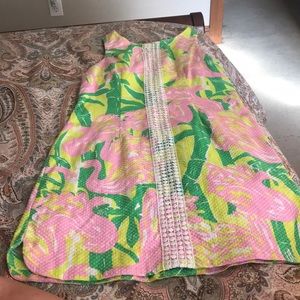 Lilly Pulitzer for Target Pink and Green Mini Dress